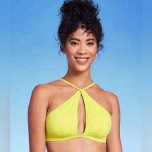 Women's Longline Keyhole Halter Bikini Top - Shade & Shore™